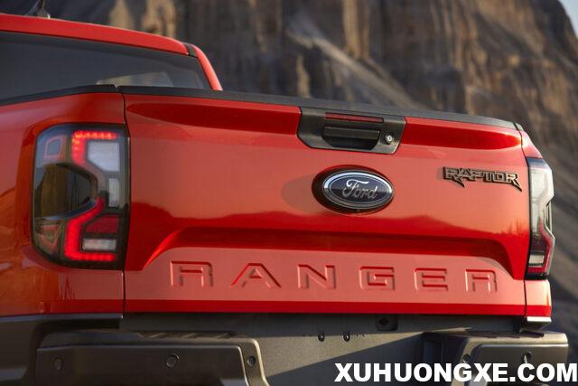 Đèn hậu xe Ford Ranger Raptor giống Ranger.