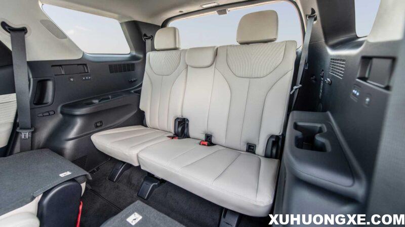 Hàng ghế thứ 3 Hyundai Palisade 2023.