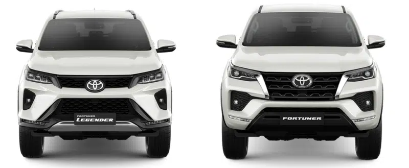 Toyota Fortuner Legender và bản thường.