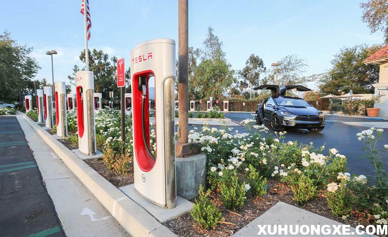 Hệ thống trạm sạc của Tesla tại Mỹ